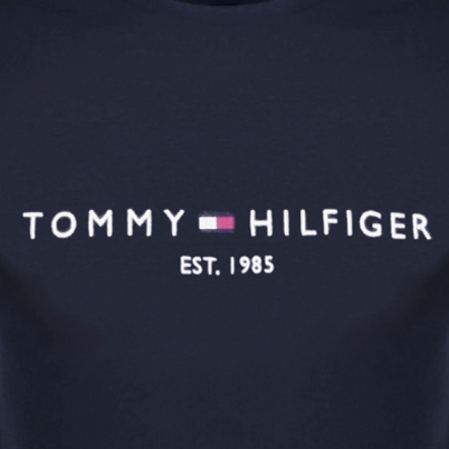 Alternative Image for ProductTommy Hilfiger Logo T Shirt Navy3